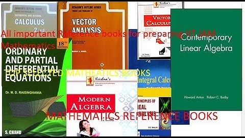 Important Reference Books for IIT JAM Mathematics