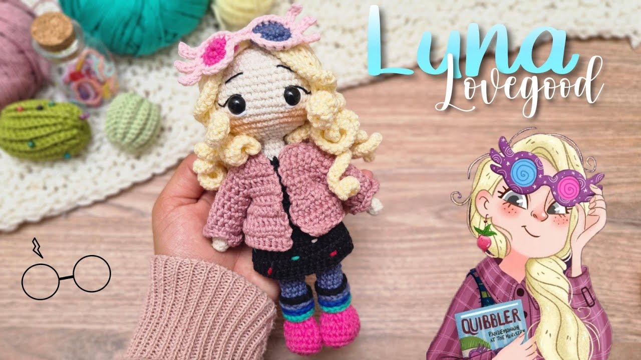 Luna Lovegood amigurumi | 2da Parte (accesorios) personaje de Harry Potter