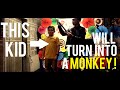A MAGICIAN TURNS A KID INTO A MONKEY ( VLOG # 1 )