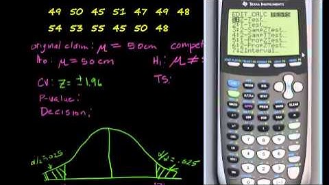 Hypothesis Tests-Mean, Sigma Known, Ex 3.mp4