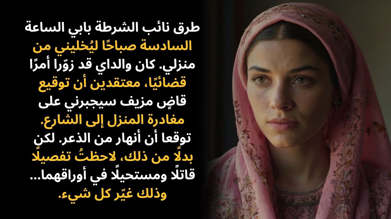 طرق نواب الشرطة بابي ومعهم أمر إخلاء — كان والداي قد قدّماه سرًا لكي…