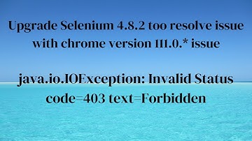New Update On Chrome v111.xx Issue  selenium 4.8.1