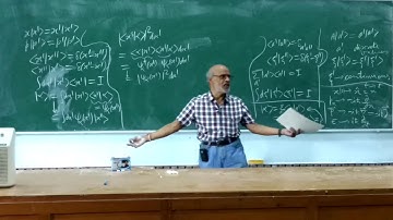 Quantum Mechanics Lecture -12 Part - 1/2 at DU by Daya Shankar Kulshreshtha