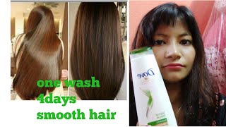 Dove hair fall shampoo honest review //Dove shampoo review for 4days smooth hair@Anjali vlog style