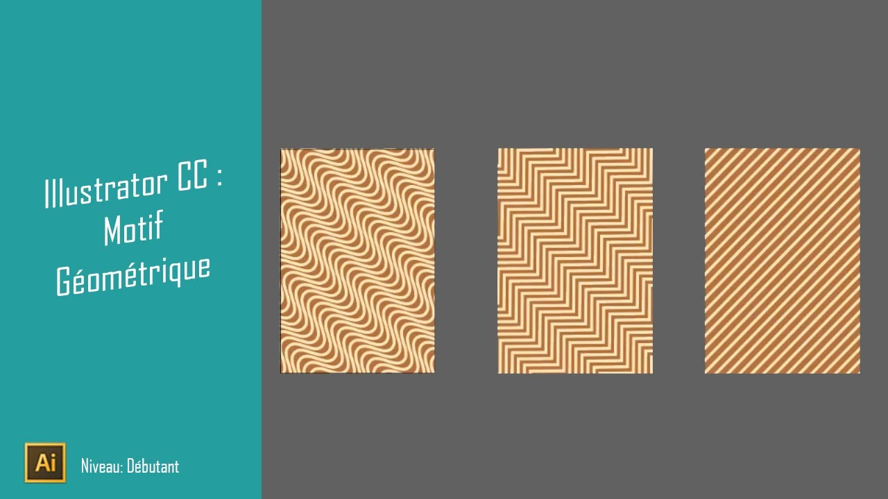 Créer des motifs géométriques dans Illustrator CC YouTube