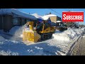 PRINOTH SW 4S SIDEWALK SNOW CLEARING VEHICLE SNOW REMOVAL WITH A PRONOVOST SNOW BLOWER (COOL!)