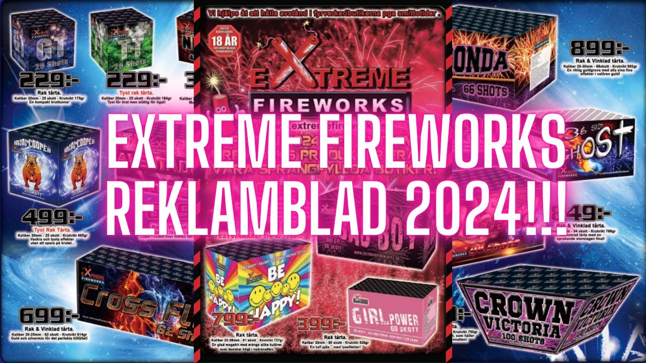 EXTREME FIREWORKS REKLAMBLAD 2024!!!