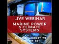 Webinar: Marine Power & Climate Systems; with BoatRX
