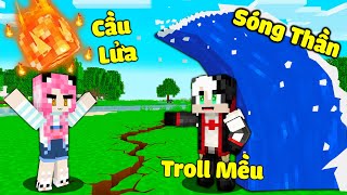 REDHOOD THỬ THÁCH TRIỆU HỒI SÓNG THẦN TROLL MỀU TRONG MCPE*REDHOOD SỞ HỮU SỨC MẠNH ĐIỀU KHIỂN NƯỚC