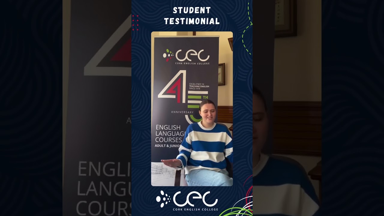 Notre étudiante Anaïs a réalisé un séjour linguistique à Cork English College !