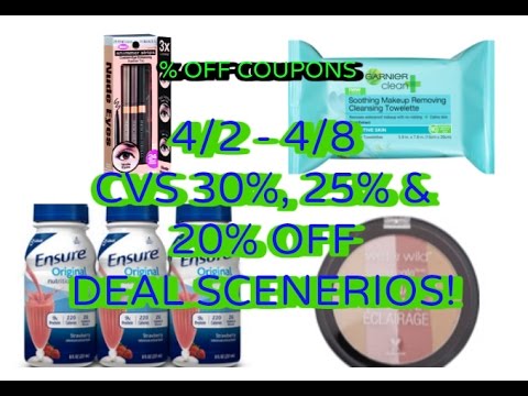 CVS % off Emailed Coupons…Deal Scenerios for 4/2 – 4/8! 👉Savvy Coupon Shopper👈