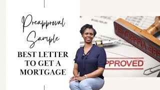 Preapproval Letter Sample - The Best Letter to get a Mortgage