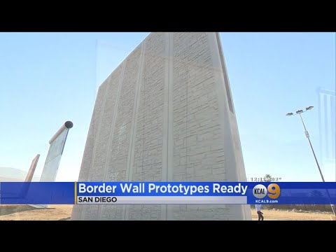 Border Wall Prototypes Displayed In San Diego