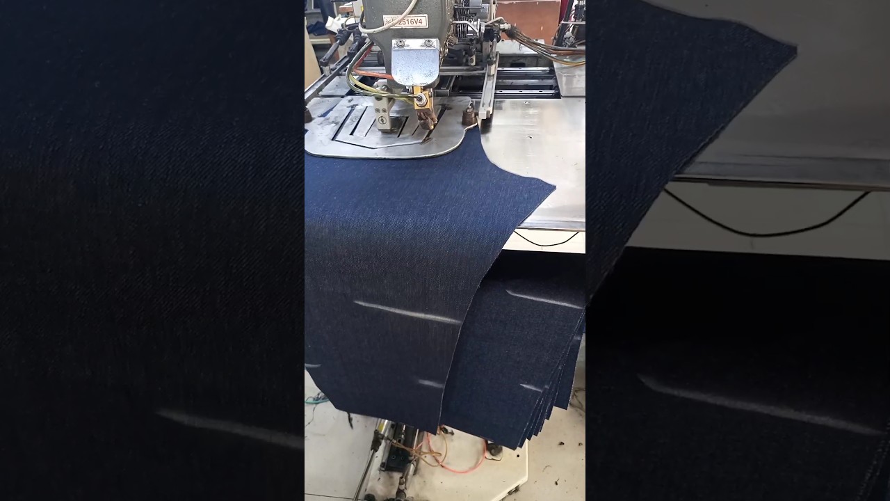 How to automatic back pocket joint by setter machine |
