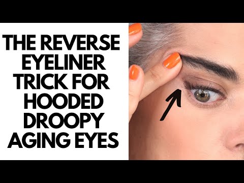 THE REVERSE EYELINER TRICK FOR HOODED, DROOPY, AGING EYES | Nikol Johnson