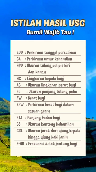 Ketahui Arti Istilah dan Cara Membaca Hasil USG Kehamilan