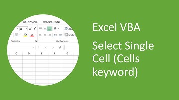 Excel VBA - How to Select Single Cell (Cells keyword)