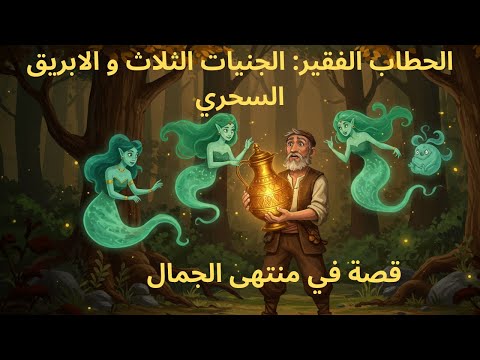 رحلة الحطاب الفقير إلى عالم الجن قصة شيقة غاية في الجمال