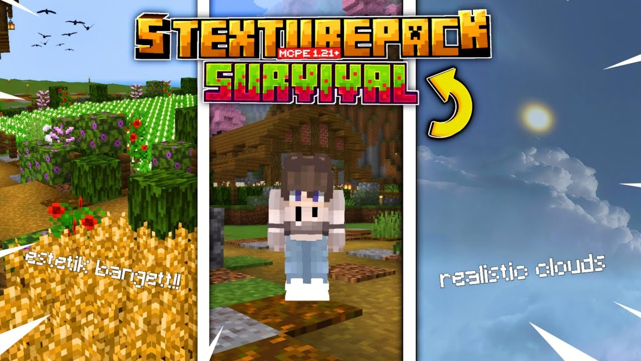 5 Texture Pack Terbaik & Ringan Untuk Survival - Mcpe 1.21+