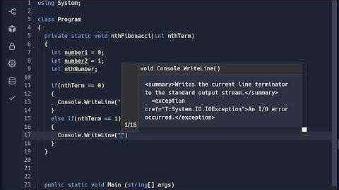 How To Code The Fibonacci Sequence In C# | Programming Tutorial For Beginners