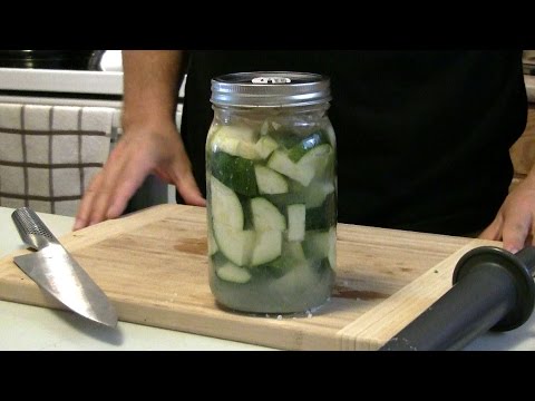 Pickled Zucchini Recipe (Fermented Zucchini Recipe) - Low Carb Superfood Vegetable