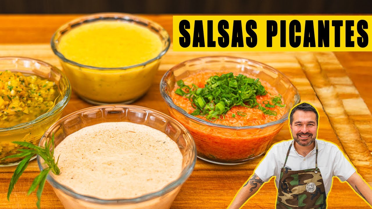 APRENDE A HACER 4 SALSAS PICANTES PERUANAS FÁCILES | GIACOMO BOCCHIO