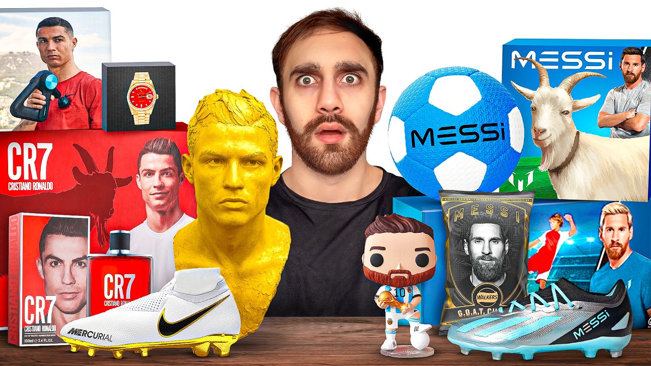 ⁣Every Messi vs Ronaldo Product!