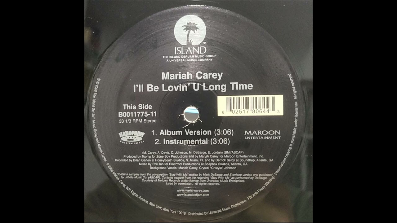 Mariah Carey- I'll Be Lovin' U Long Time (Album Version) - YouTube