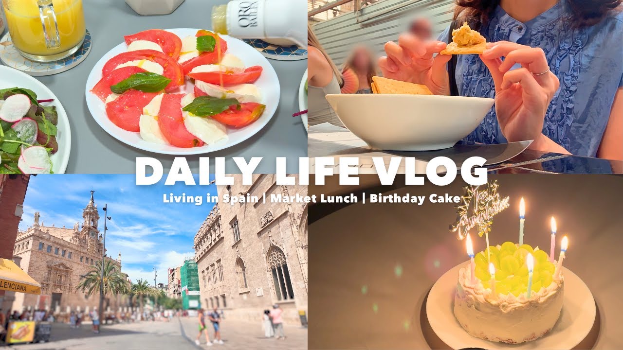 市場のバルでランチと食材探し🥕｜小さなお祝いと穏やかな週末🍰