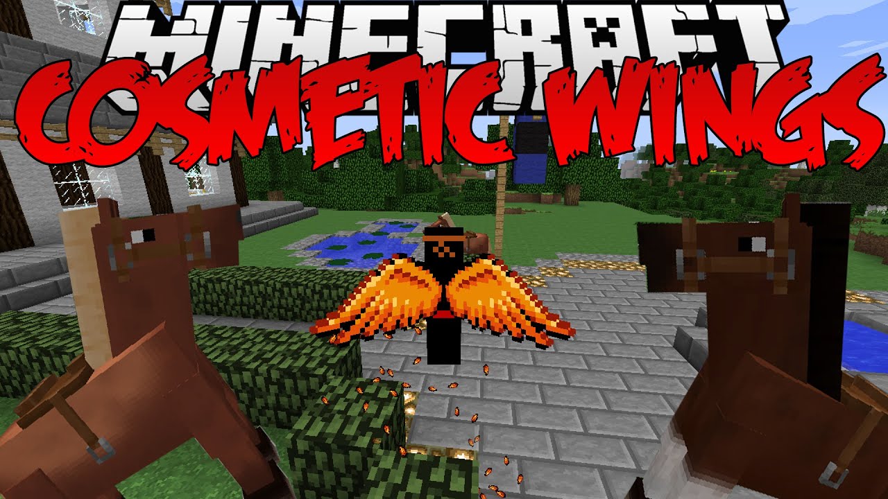Minecraft Mod | Cosmetic Wings Mod "FULLY CUSTOMIZABLE WINGS" | 1.7.10