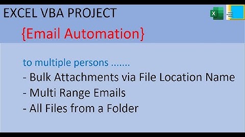 Email Automation | Excel VBA Project