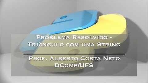 Problema Resolvido -  Triângulo com uma String
