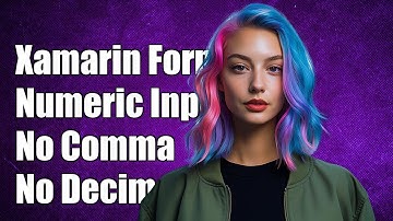 Xamarin Forms Entry: Set Numeric Keyboard Without Comma or Decimal Point