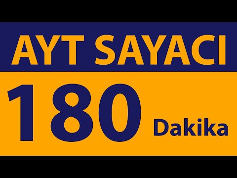 AYT Deneme Sayacı | 180 Dakika | Evde Deneme Çözmek İsteyenlere Özel | Analog Saatli (4K)