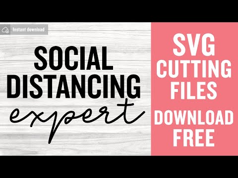 Social Distancing Expert Svg Free Cutting Files for Cricut Silhouette Free Download