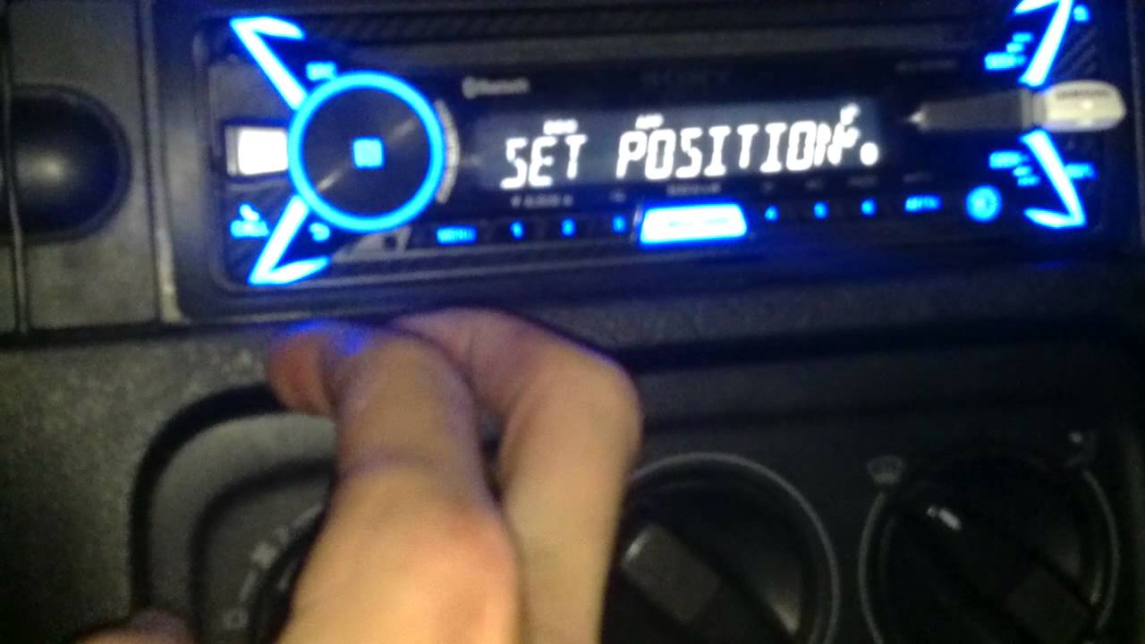 Sony xplod looking at setting YouTube