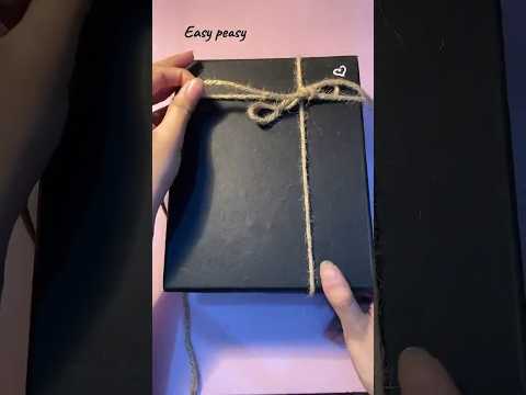 How To Tie Twine-jute Rope On A Package-gift Box- Gift Wrap With String- Twine Bow On Gifts #twine