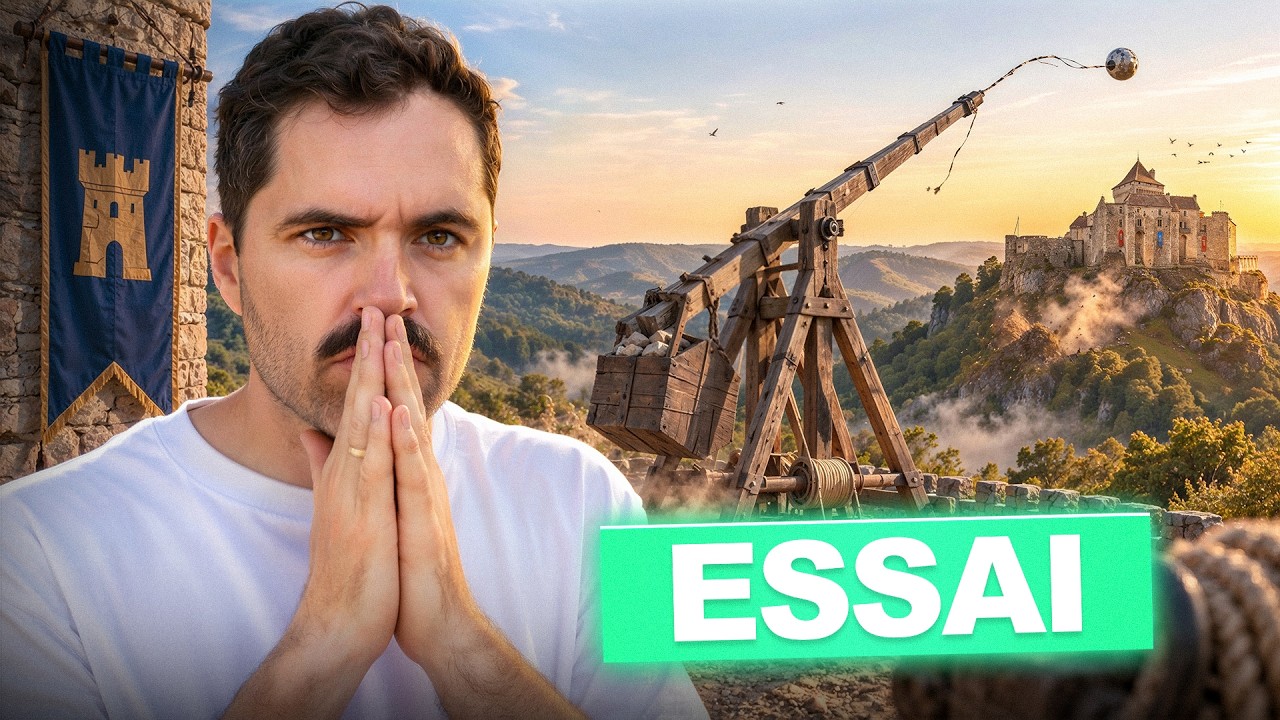 Tirer au Trébuchet - Test d'arme de siège du Moyen Âge
