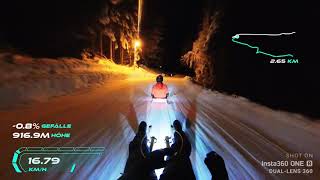 Nachtrodeln Mondrodelbahn In Söll 22.12.2021 - 5. Abfahrt