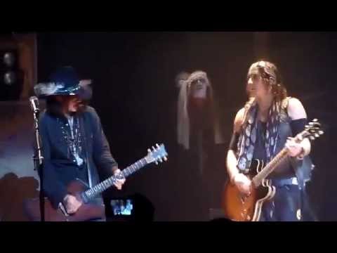 Alice Cooper ft. Johnny Depp on Guitar "Revolution" (Beatles cover) Live at Orpheum Shot by Fans