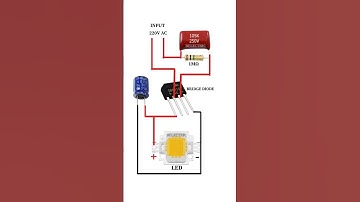 ⚡Simple 220V AC to LED Driver Circuit | No Transformer Needed! #electronics #diy #delectric
