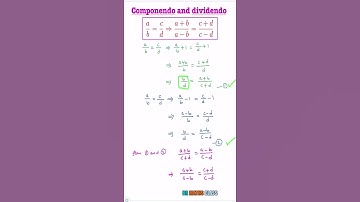 Componendo and dividendo #shorts