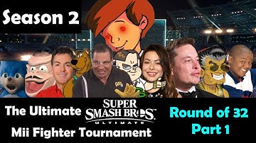The Ultimate Mii Fighter CPU Tournament Season 2: Round of 32, Part 1