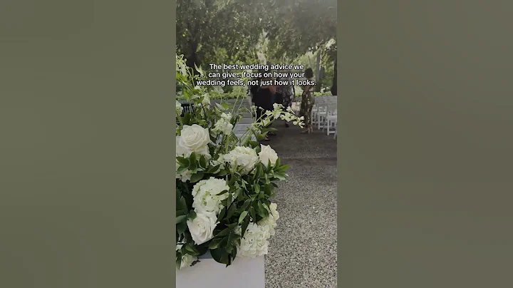Best wedding advice: focus on how your wedding FEELS, not just how it looks 💕