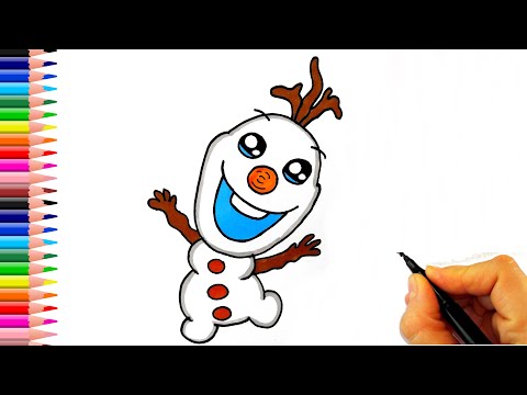 Olaf Çizimi Disney Frozen - Olaf Nasıl Çizilir? - How To Draw Olaf