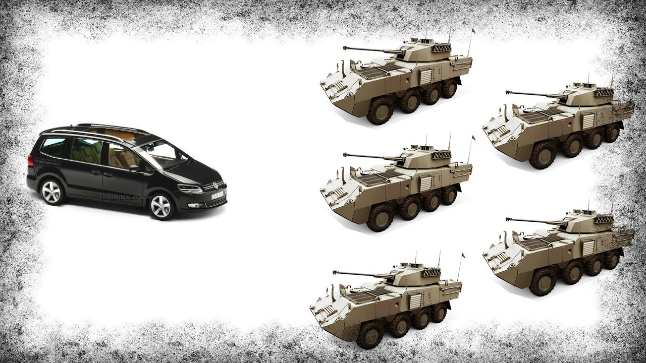 1 volkswagen сломал 5 чешских бтр