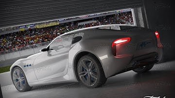 3D Model Maserati Alfieri garage at 3DExport.com