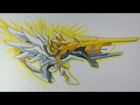 Video FREE FIRE How To Draw Cách vẽ Skin MP5 Thiên Thần Bạch... - youtube