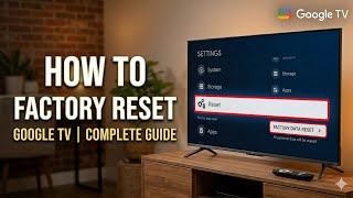 How to do Factory Reset on Google TV Android TV OS 14