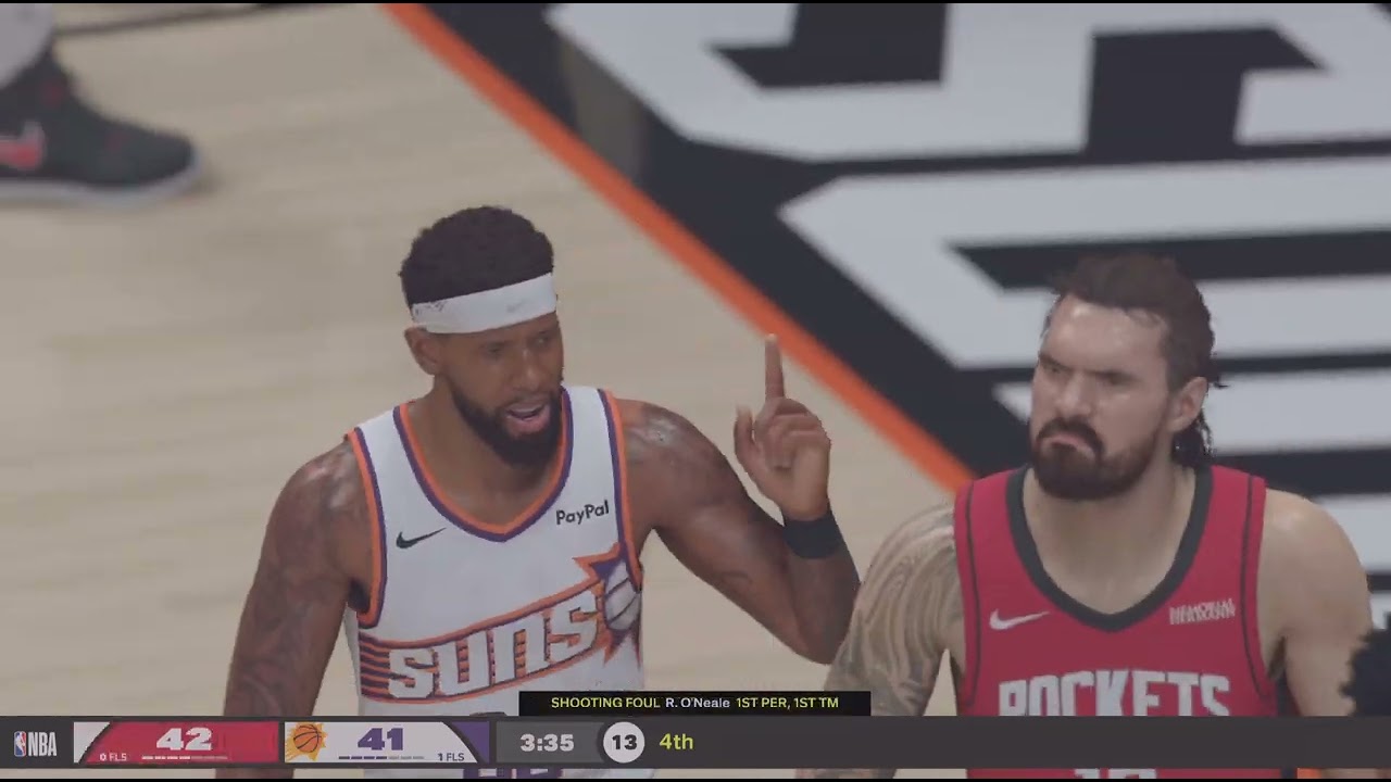 🏀 Многопользовательская игра NBA: Хьюстон Рокетс против Финикс Санз | Симуляция второй половины и...